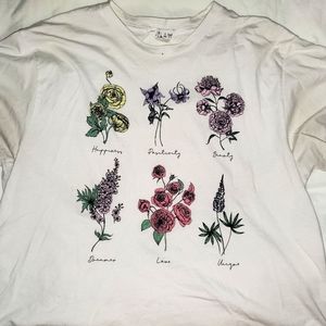 Large Outlaw flower print T-shirt